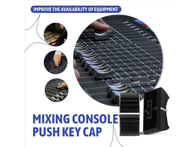 100Pcs Fader Knob Caps for Audio Equipment, DJ Equipment, and Mixing Consoles Slider Caps
