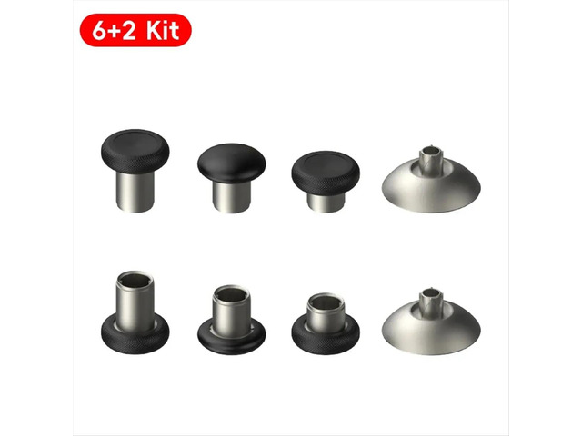 8 PACK Metal Magnetic Thumbsticks Analog Joysticks for / ONE//S Controller Silver