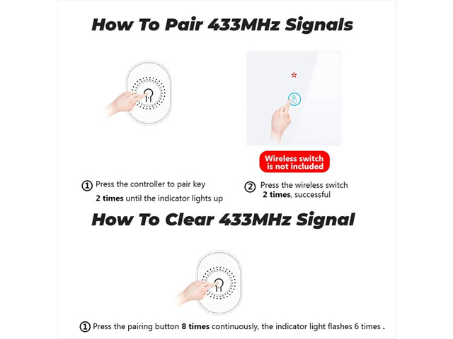 RF433 Smart Switch Tuya 16A Light Switch MiniHome Breaker Relay with Power Monitor Smart Life APP Voice for,A