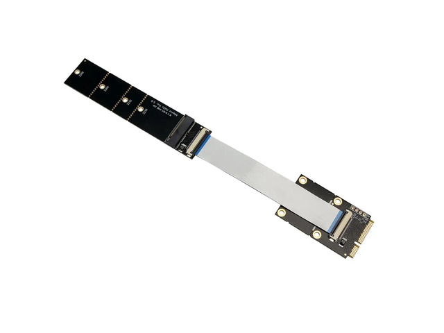 MINI PCIE to M.2 NVMe Extension Cable MINI PCI-E Card to M.2 NVME SSD Adapter Card for 2230 2242 2260 2280 SSD