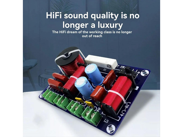 3-Way 250W 850/5200Hz Frequency Divider Filter Audio Speaker Crossover Module DIY Medium Hifi Stereo Audio Systems