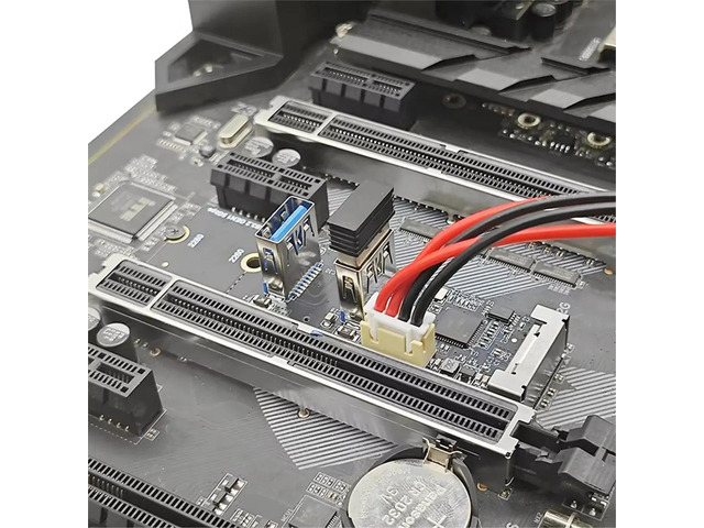 M.2 Key M PCIe to USB 3.2 Gen1 5Gbps Expansion Card Riser Board M2 NVME to 2 Port USB 3.0 Adapter for Desktop Computer