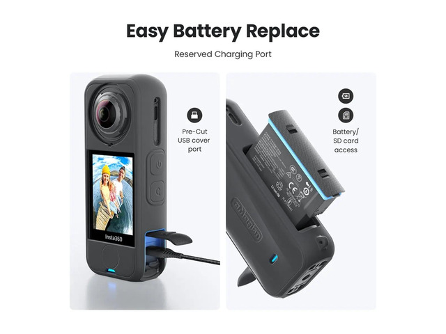 Full Body Protective Case for X4 Air Shockproof Dustproof Silicone Cover with Lens Cap