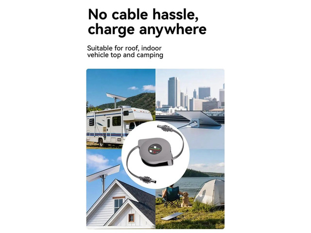 For Mini Retractable Power Cord Male DC5521 to DC5521 Plug-and-Play DC Cable Satellite Cable