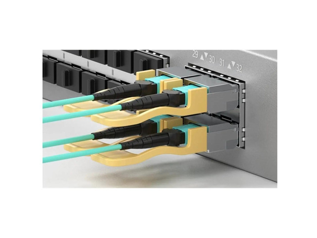 MPO(Female) to MPO(Female) OM3 12-Cores Multimode Fiber Jumper Patch Cord, for QSFP+s Application, 5m