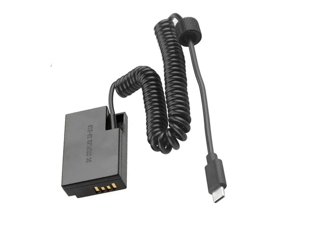 -E18 -E18 LP-E17 Dummy Type-C Power Coupler for 200D 200D II 250D 750D 760D Camera AC Adapter Kit