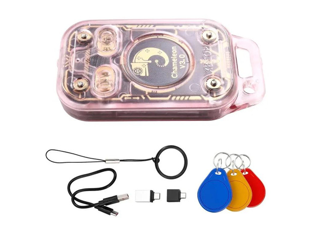 Chameleon V3.0 Reader Writer RFID Smart Chip Reader+ 3XUID Keychain Smart Card Emulator ID IC 125K 13.56M Tag Copyer Co
