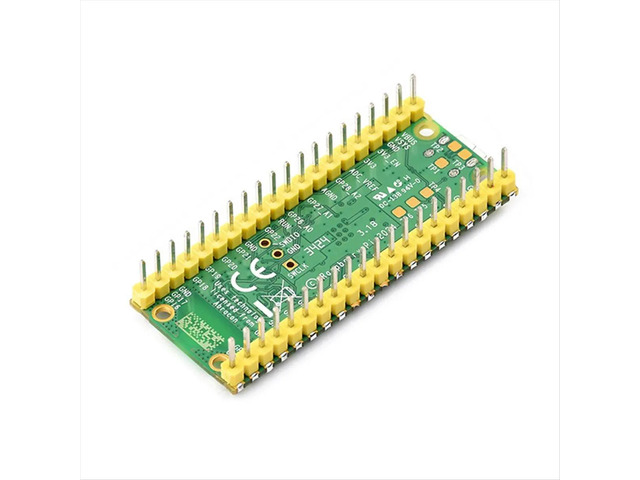 For 2 W Microcontroller Development Board RP2350 Chip Support Bluetooth, Soldered Yellow Header