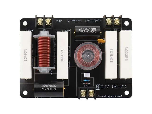 IDUD CN-20 2 Way Speaker Crossover For 8-12 Inch Speakers 450W 3000Hz Low High Frequency Splitter 25-44Mm Tweeter