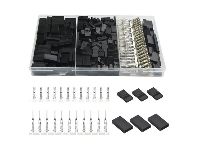 900PCS Universal Servo Cable Wire Connector Male Female Crimping Pin Sit For JR Hitec Servo Connector Spacing 2.54Mm