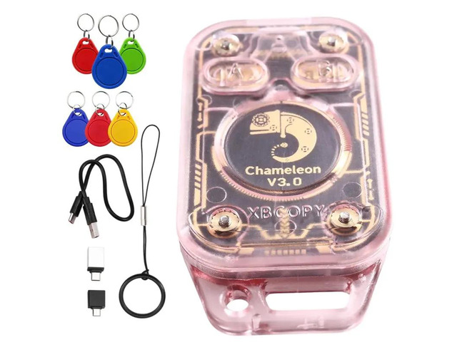 Chameleon V3.0 RFID Smart Chip Reader Smart Card Emulator+3XUID/CUID Keychain ID IC Tag Copyer Reader Writer