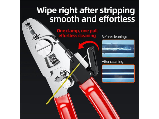 Plier Accessories, Detachable Fiber Optic Wiping Clip Adapter, Fiber Optic Wiping Tool for Pliers