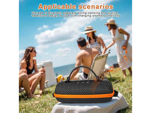 Hard Outdoors Travel Case for Charge 6 Speaker Transparent Case for Charge6 Speaker Carrying Sound Permeable Bag
