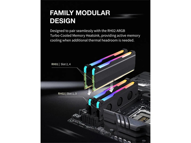 5V 3PIN ARGB RAM Heatsink DDR4 DDR5 Memory Heat Sink with Thermal Silicone Pad for Desktop Computer PC Memory Black