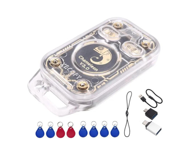 Chameleon V3.0 Reader Writer RFID Smart Chip Reader ID IC Tag Copyer Smart Card Emulator+ 4XUID/CUID Keychain