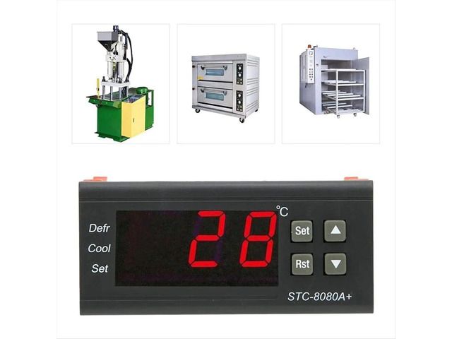 -8080A Digital Refrigerator Defrosting Alarming Temperature Controller Plastic Thermostat Controller