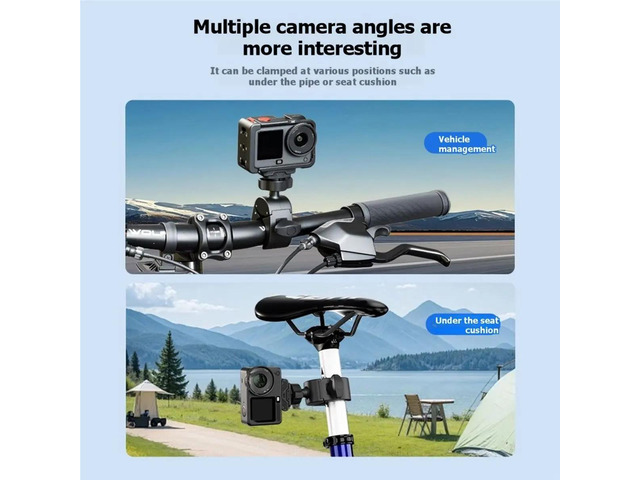 Handlebar Bike Mount for Action6 Nano Motorcycle Clamp Mount with Magnetic Quick Release Adapter
