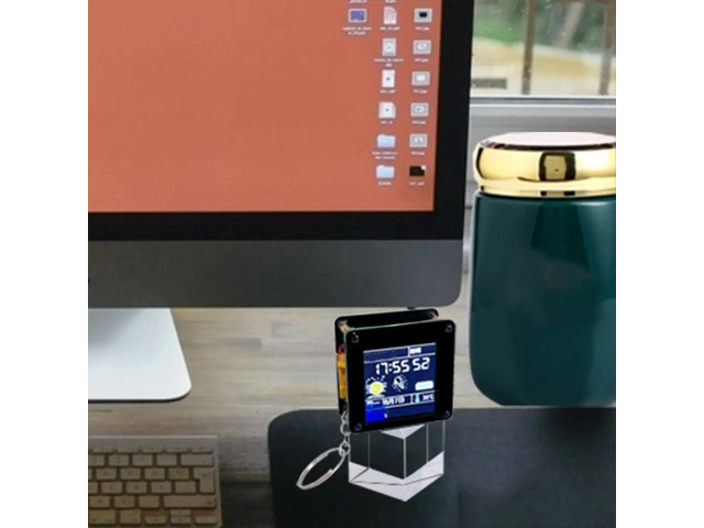 C3 Mini Development Board with 1.44 Inch LCD Display ST7735, LVGL Compatible, SPI Interface TV Pendant Design
