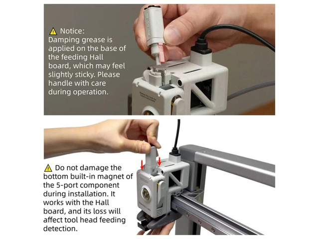 Filament Sensor and Lite Filament Hub Replacement Kit - 2-in-1 Repair Set for A1/A1 Mini 3D Printer