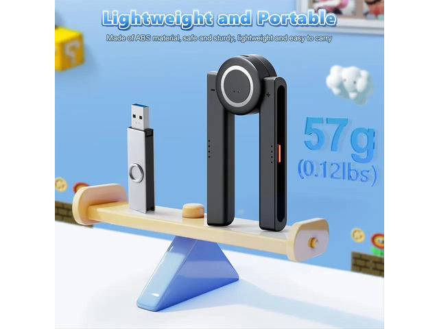 Charging Grip for 2, Magnetic Handle Grip Controller with 5 Adjustable Rotation Positions for 2