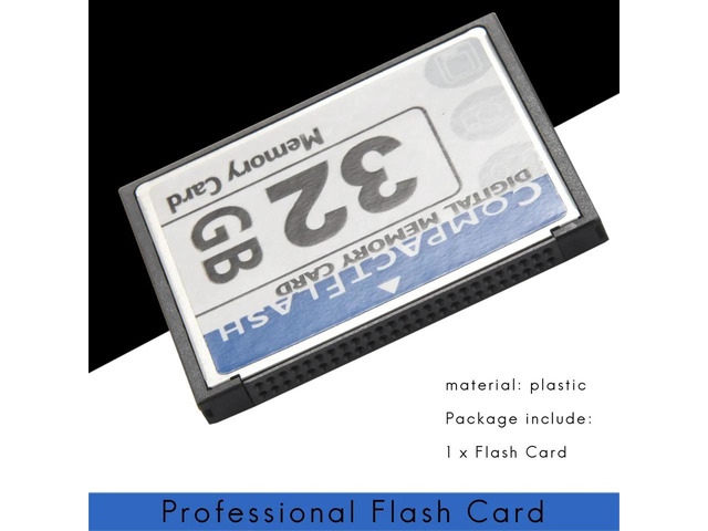 Professional 32GB Compact Flash Memory Card(White & Blue)