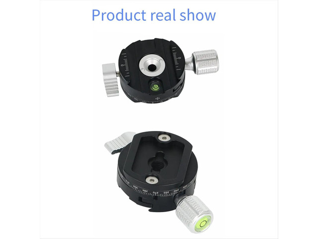 360 Degree Rotating Panorama Clamp DSLR Camera Quick Mount Adapter Quick Release Plate for Point Cameras