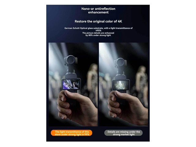 9H Tempered Glass Screen Protector Kit for Pocket 3 Dust-Free High Durability Film for Pocket 3 Camera Accessories