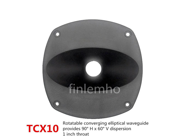 2PC Tweeter Speaker Horn Treble Waveguide 152*152mm 1' Throat Car HiFi For Home Theater Professional Audio Public Address System