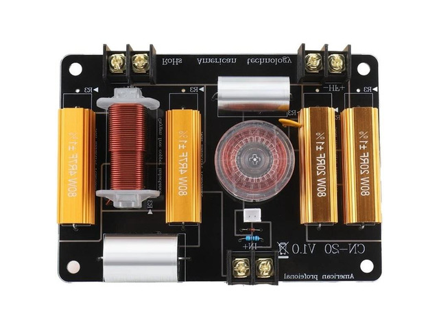 IDUD CN-20 2-Way Speaker Crossover For 8-12Inch Speakers 25-44Mm Tweeter