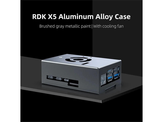 RDK X5 Robot Development Board Case Aluminum Alloy Shell Main Control Chassis with Cooling Fan