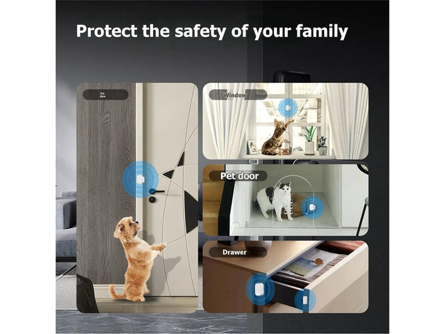 Tuya ZigBee Smart Window Door Gate Sensor Detector Home Security Alart System Anti-Theft Entry Monitor