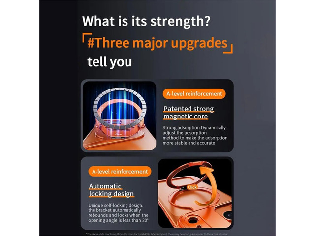 Metal Case for 17 Pro Max, Slim Frameless Aluminum Alloy Bumper with Ring Holder Magnetic Stand