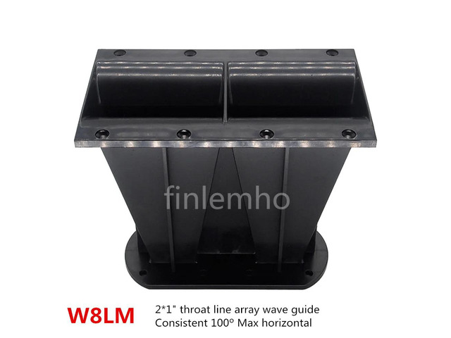 W8LM Line Array Speaker Tweeter Horn 2x1' Throat Treble Car HiFi Home Theater For 8 Inch Box Professional Audio Public Address