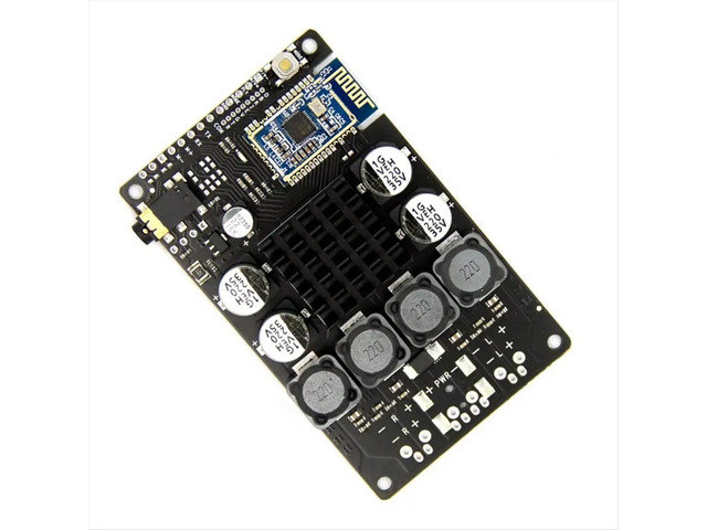Bluetooth 5.2 Pair of Box Power Amplifier Switching EQ Group Stereo 2x40W/50W Serial Port