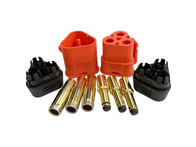 QS8T Connector With Locking Buckle For ESC Controller High Current Signal 3 Pin Three Wire Terminal Adapter Plug