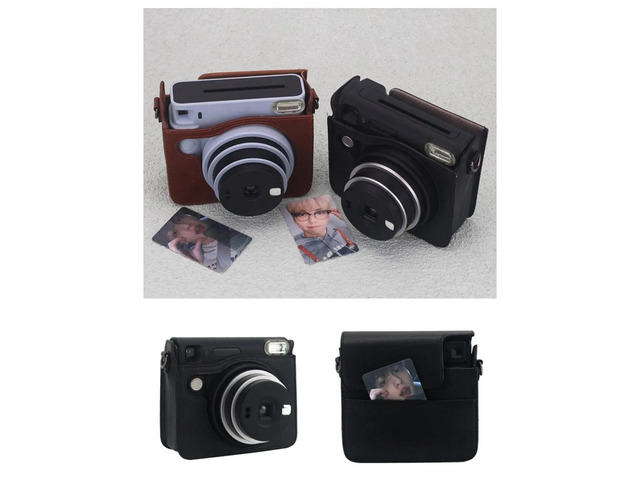 PU Camera Case for Square SQ40 - Magnetic Buckle Adjustable Shoulder Strap Protective Storage Bag A