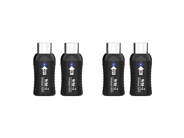 2X Rechargeable Midi Guitar System Audio Receiver Transmitter Midi Adapter For Digital Piano Keybo
