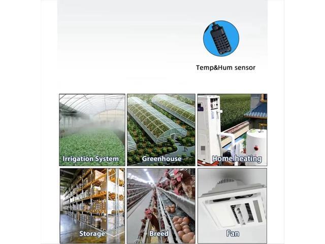 Tuya Smart Life Switch Relay Temperature Humidity Monitoring Thermostat Sensor Passive Dry Contact AC 85-250V