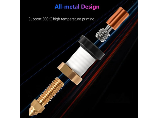 2PCS Hot End Kit for 3 V3 KE High-Speed Print Head High Thermal Conductivity 300°C Metal Extruder