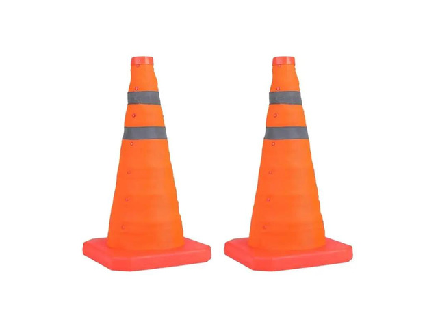 Traffic Cones,Collapsible Safety Cones,Multi Purpose -Up Cones,Orange Cones For Parking Lot, Driveway, Driving Etc