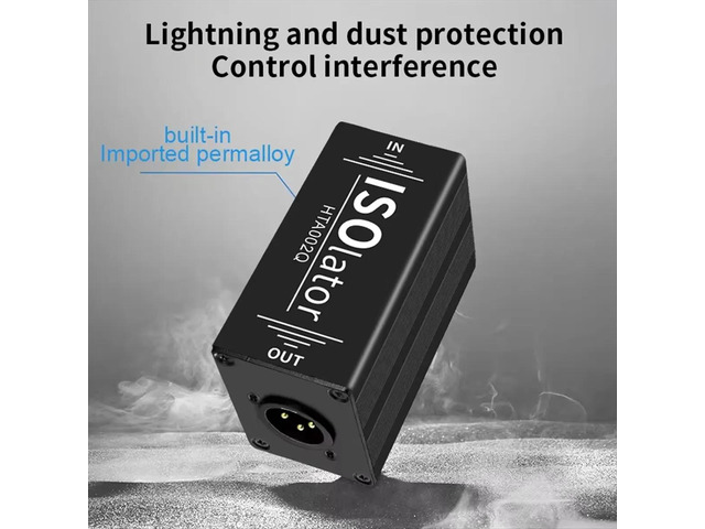 Audio Isolator XLR Audio Noise Filter Noise Suppressor Isolator Audio for Eliminator Common Ground