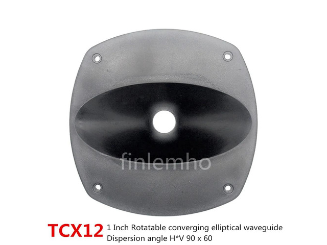 2PC DJ Speaker Tweeter Horn Elliptical Waveguide 195*195mm 1' Throat For Home Theater Professional Audio Mixer Public Address