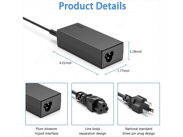65W USB C Laptop Charger AC Adapter Replacement for Laptop Charger, /Yoga/Chromebook,T480 T480S US