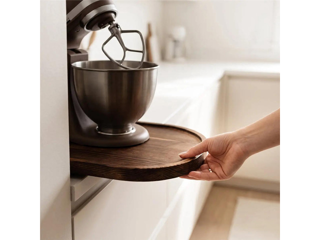 Pine Slider Board for 4.5-5Qt Anti-Scratch Mixer Slider Mat for Stand Mixer Pine Mixer Tray