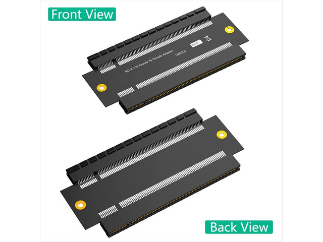 PCI-E X16 Female to Female Adapter Connector PCI Express 3.0 16X to 16X Extender Riser Converter PCB Board Design