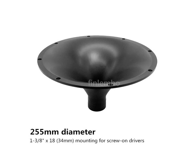 2PC Tweeter Speaker Horn Flare 1' Throat 255MM DJ Car HiFi Treble For Professional Audio Home Theater Karaoke Public Address