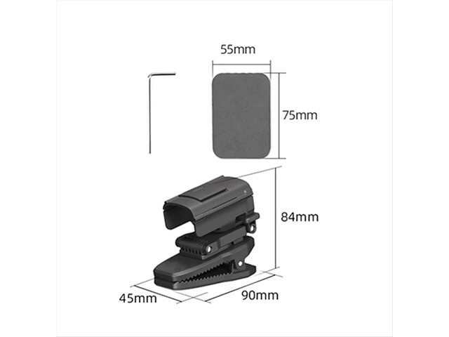 For Pocket 3 Sports Camera Holder 360° Rotating Crocodile Clip Outdoor Photography Backpack Clip Stand for Pocket 3