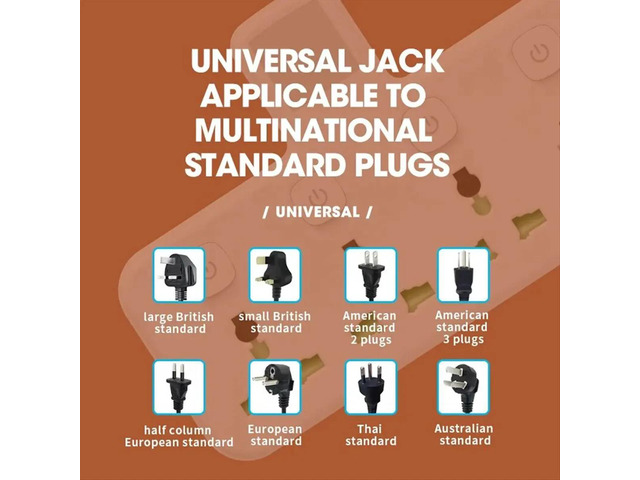 Multi Outlet Power Strip Wall Socket Universal Network Filter USB Charger Separate Switch Adapter with Light US Plug