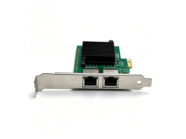 PCIe X1 2Port Gigabit Network Card 82571 Chip Server Industrial Control RJ45Network Card Soft Routing NAS for Desktop PC