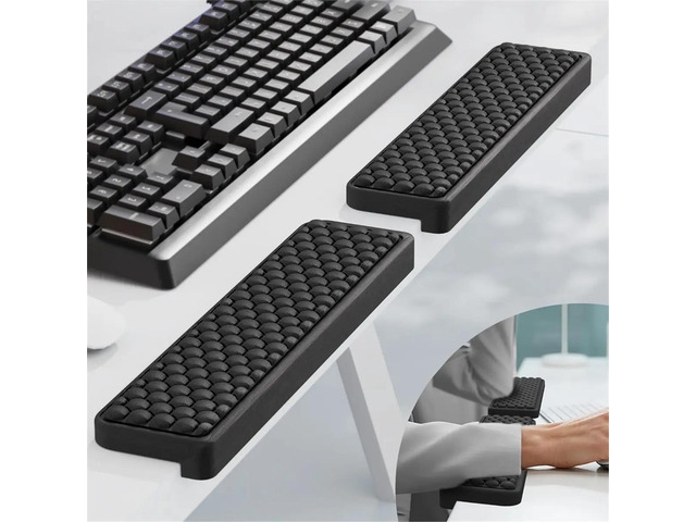 2PCS L-Shaped Desk Elbow Pad,Non Slip Ergonomic Memory Foam Elbow Support Padding Wrist Comfort Support for Home